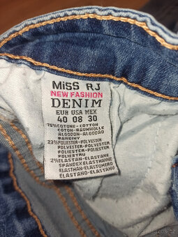 Dámské trhané džíny 7/8 ke kotníkům Miss RJ - vel. M - 3