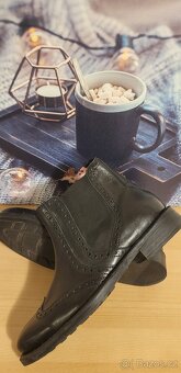 Kožené kotníkové boty - 3