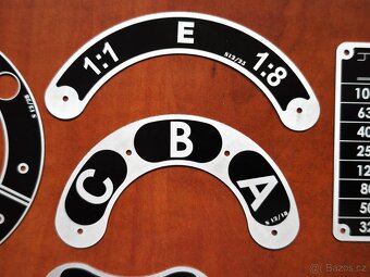 Štítky k soustruhu SN 20 - 3