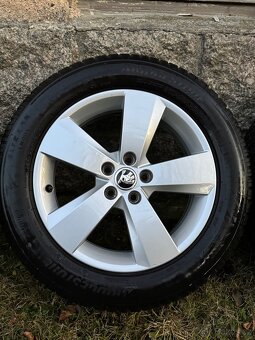 Zimni alu kola skoda scala 195/60 r16 - 3
