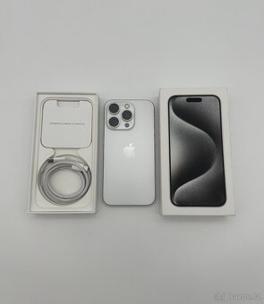 iPhone 15 Pro 128GB White Titanium + ZÁRUKA - 3