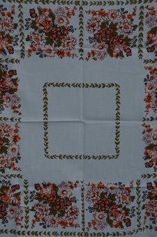 Retro ubrus květinový - 3