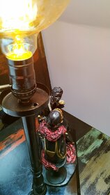 Figurální lampa, starožitná lampička - 3