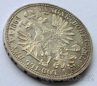 Frant. Josef, zlatník (Gulden, florin) 1869 A, Ag 900 - 3