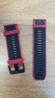 Fenix 8, 6x, 7x, tah, řemínek, pásek 26mm červeno/černý - 3