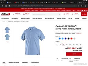 Pánská polokošile vel.: XL - krátký rukáv, oranžová - 3