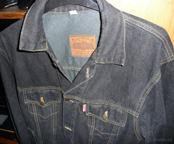 Bunda - džíska jeans riflová pánská černá - vel.XL - 3