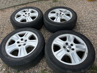 4x alu disky 5x108 R16, letní pneu - 3