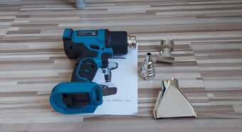 Aku horkovzdušná pistole+trysky, pro Aku Makita 18V,NEW. - 3