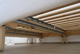 Postel IKEA ESPEVÄR 180x200, včetně potahu a dřevěných nohou - 3