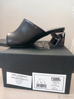 Kožené pantofle Karl Lagerfeld vel. 39 - 3