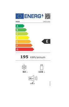 Chladnička s mrazničkou Mora CMD 2104 W bílá - 3