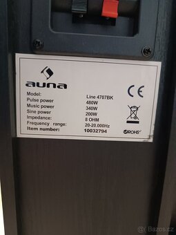 Auna Line 4707 + subwoofer + střed. repro AQ Tango 81 - 3