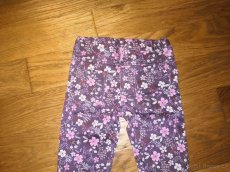 Dívčí kytičkované kalhoty F&F 110 - 3