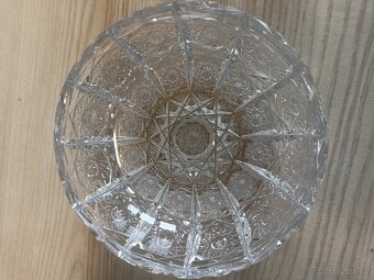 Broušené sklo miska - 3