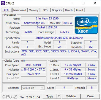 ACER Z77 + XEON I3-1240 (8 VLÁKEN) + 16GB RAM - 3