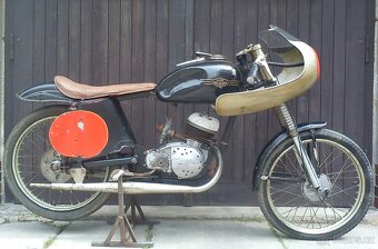 Dobový závodní motocykl silniční stavba dragster motokára nd - 3