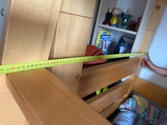 Patrová postel dělaná z masivu od truhláře -rozložitelná - 3