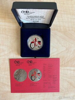 Stříbrná mince ČNB 500 Kč - Motocykl Jawa 250 BK (2022) - 3