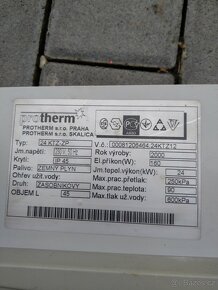 Display z plynového kotle Protherm 24 ktz - 3