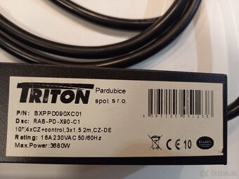 Triton prodlužovací kabel 4zásuvky s přepěťovou ochranou 16A - 3