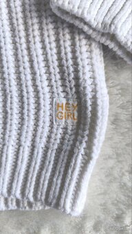 Bílý svetr vel.152 - 3