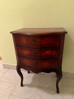 STAROŽITNÁ KOMODA 3X ŠUPLÍK - 3