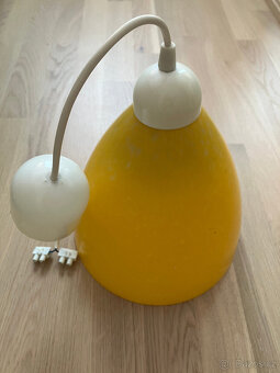 Lustr skleněný žlutý - 3