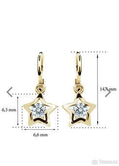 Dětské zlaté naušnice - 3