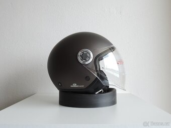 Helma na skútr, motocykl, G20, Gari, hnědá v.L - 3