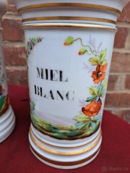 Porcelánové barokní lékárnické dózy - 3