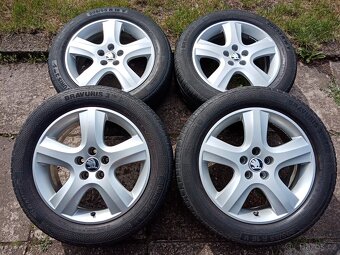 Obutá alu kola 16ky 5x100 ŠKODA SEAT VW AUDI - dobírka možná - 3