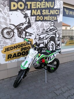 Pitbike Shark 125ccm 17x14 zelená - 3