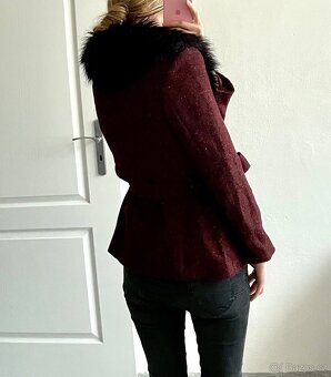 Červený jarní/podzimní kabát H&M - 3