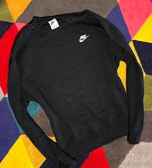 NIKE  PÁNSKÁ BLACK BAVLNĚNÁ MIKINA M(IDEÁLNĚ L) - 3