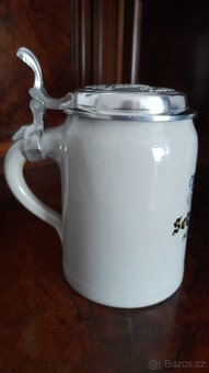 Keramický korbel se zinkovým víčkem, cejchovaný - 3