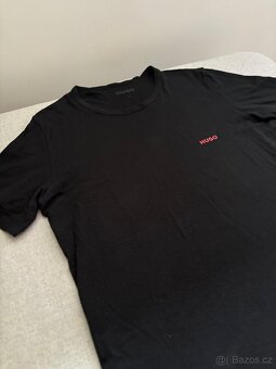 3x černé tričko HUGO BOSS (3-pack) - vel. M, L - 3