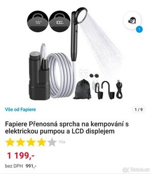 Zahradní sprcha, dobíjecí baterie - 3