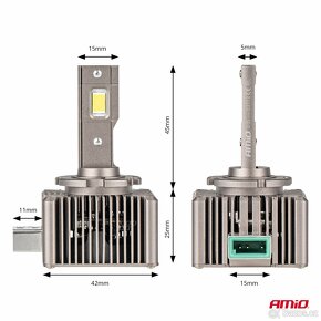 LED žárovky D3S  AMiO, 8600LM, 6000K, CAN-BUS, 2 KS - 3