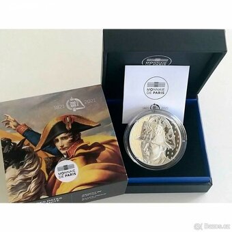 1 OZ Stříbrná mince 200. VÝROČÍ OD SMRTI NAPOLEONA, PROOF - 3