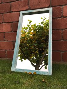 Zrcadlo dřevěný rám 60x110cm - styl Shabby chic - 3