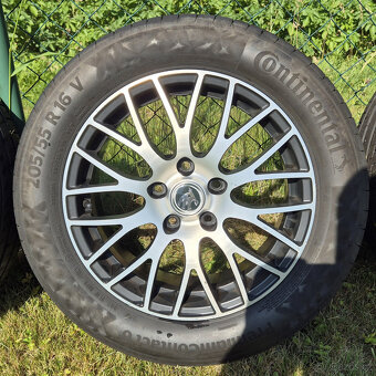 Al disky 5x112 Škoda + letní pneu 205/55/R16 - 3