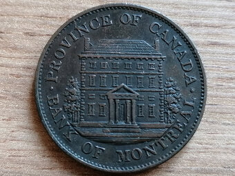 Penny 1842 a 1/2 Pen. 1844 kolonie Province of Canada Kanada - 3