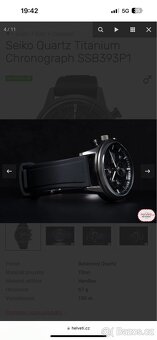 Seiko chronograph titanium (nové) hodinky - 3