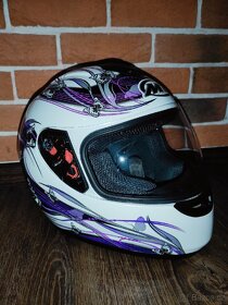 Dámská helma na motorku exkluzivní motýlková s perleťí - 3