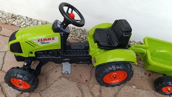 šlapací traktůrek Claas 410 arion s přívěsem - 3