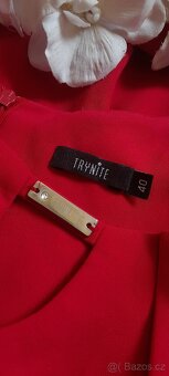 Trynite červené společenské šaty - 3