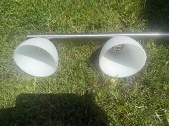 Stropní nerezové svítidlo , plně funkční, šířka 91 cm. - 3