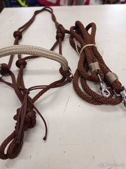 Provazová ohlávka a otěže FULL nové - 3