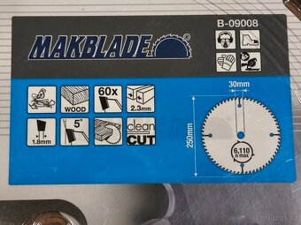 Prodám pilový kotouč na dřevo Makita B-09008 MAKBLADE, 250x3 - 3